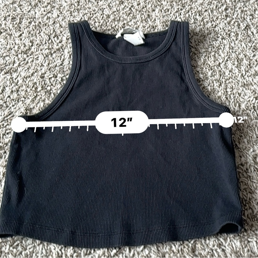 H&M Black Ribbed Tank Top - Picture 5 of 6